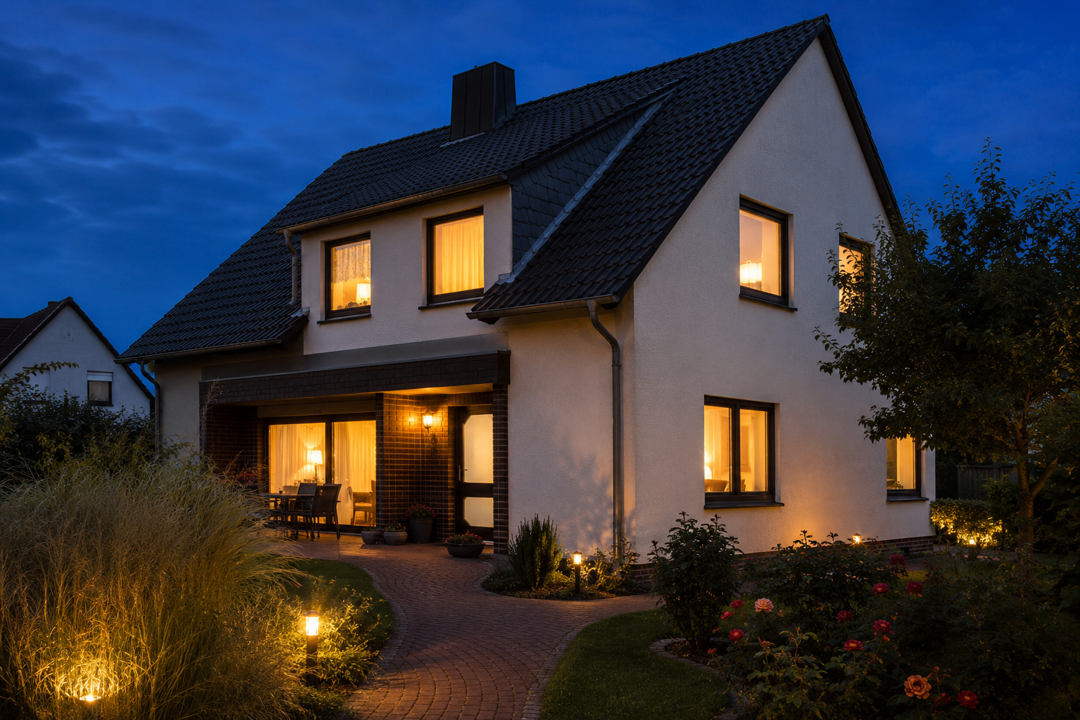 EFH im goldenen Licht